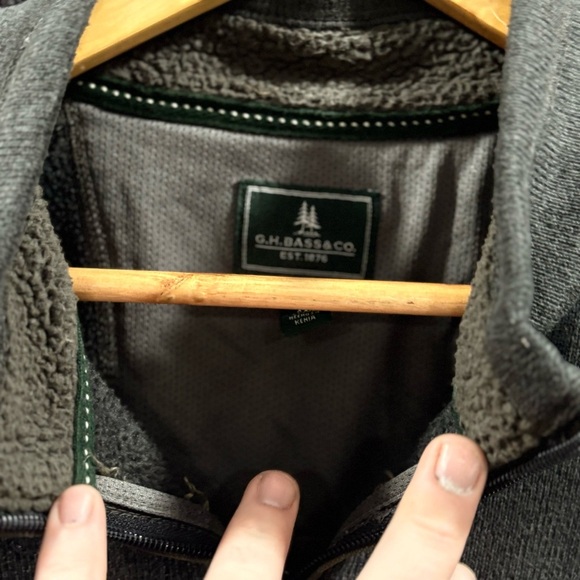 2/$20 G.H. Bass & Co. Gray Zip-Up Sweater - Picture 8 of 8